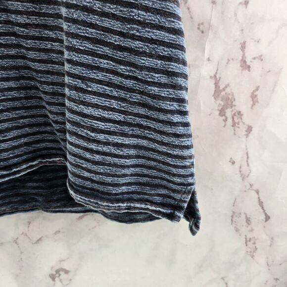 Anthropologie Top Womens Large Blue Tank Striped Pilcro Tie Dye Scoop Neck Boxy - Picture 4 of 10